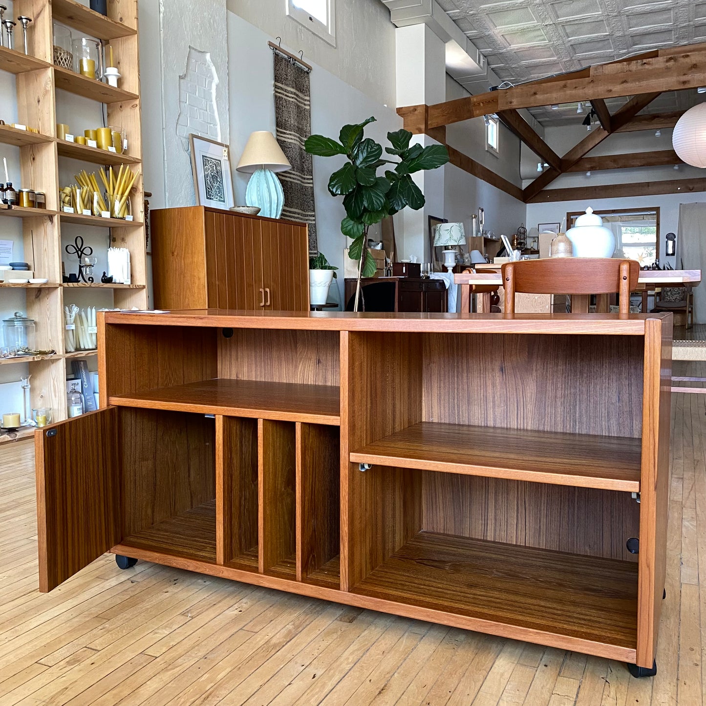 Vintage Teak Media Cabinet