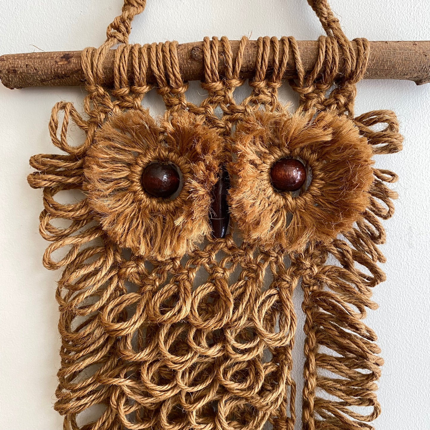 Vintage Macrame Owl