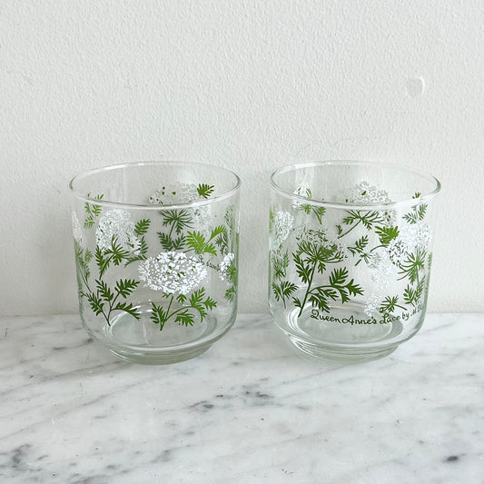 Pair of Vintage Queen Anne’s Lace Cups