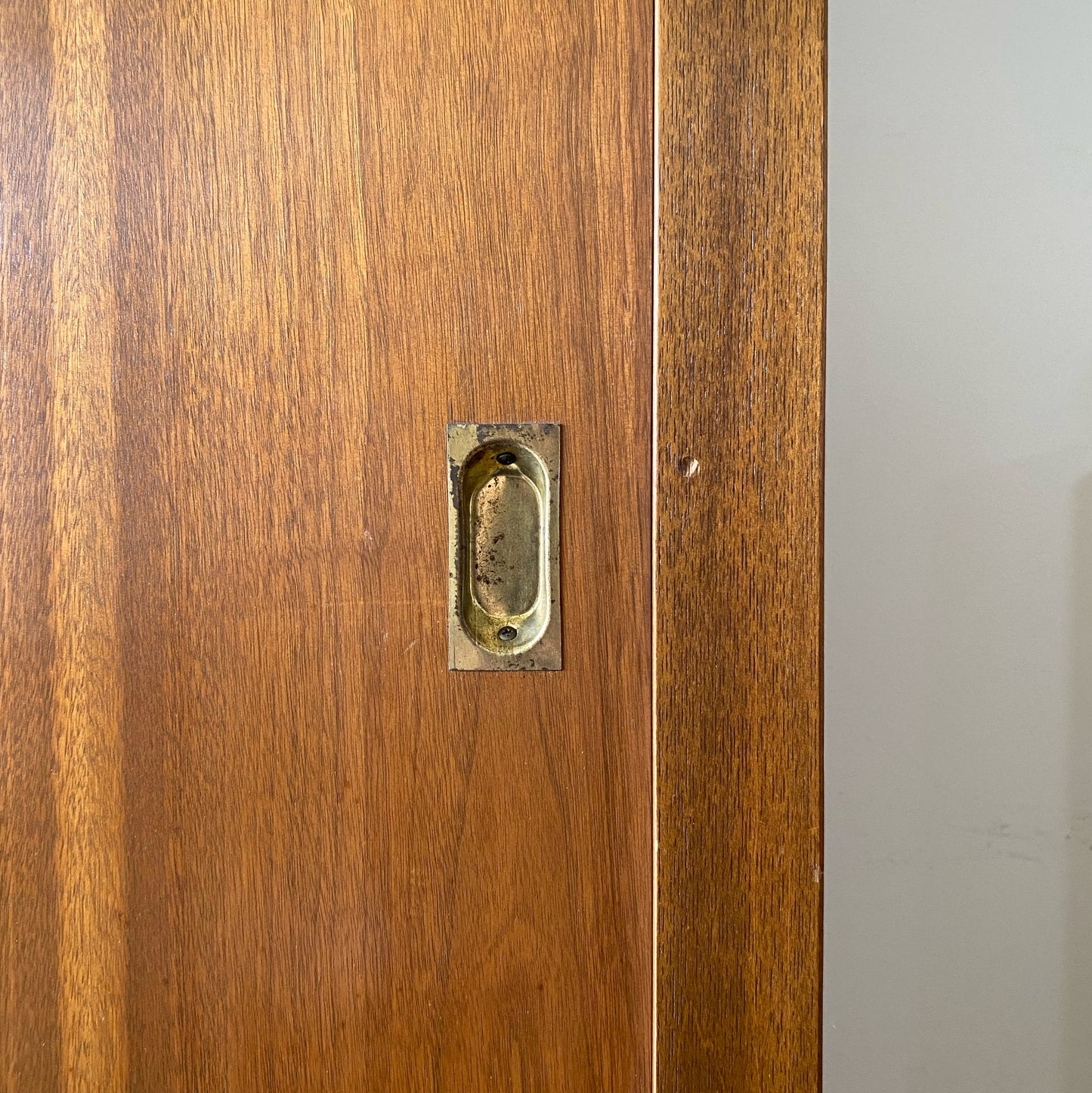 Vintage Mid-century Cedar-lined Teak Wardrobe / Closet