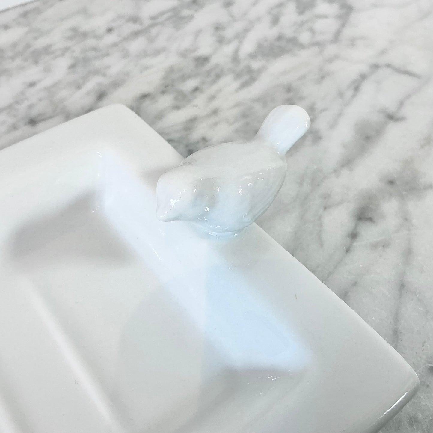 Vintage Porcelain Bird Soap Dish