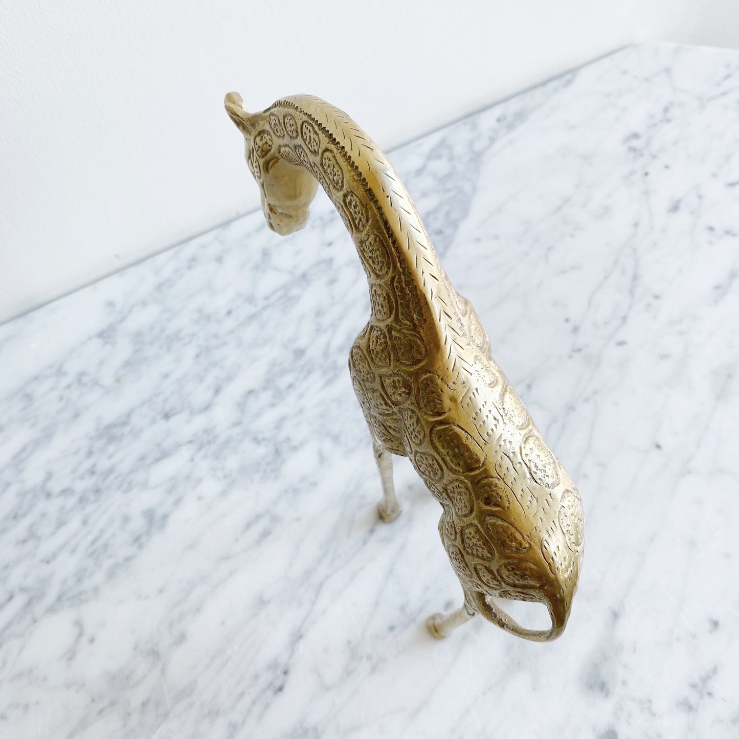 Vintage Brass Giraffe, 8.5”