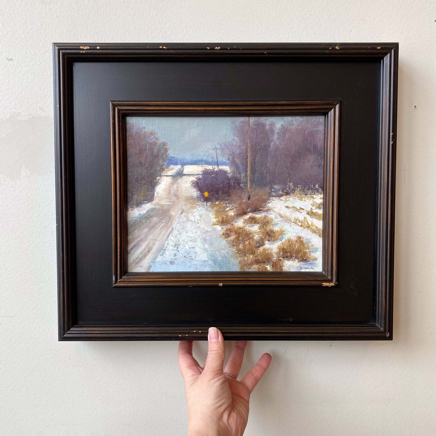 Original Oil Painting by D. MALIN (“May Road")