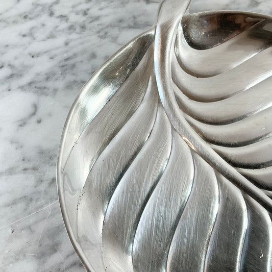 Vintage Silver Leaf Tray