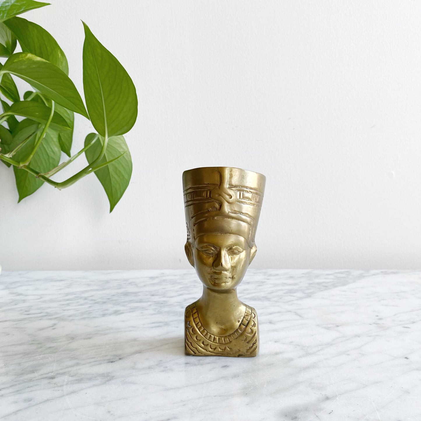 Vintage Brass Egyptian Bust