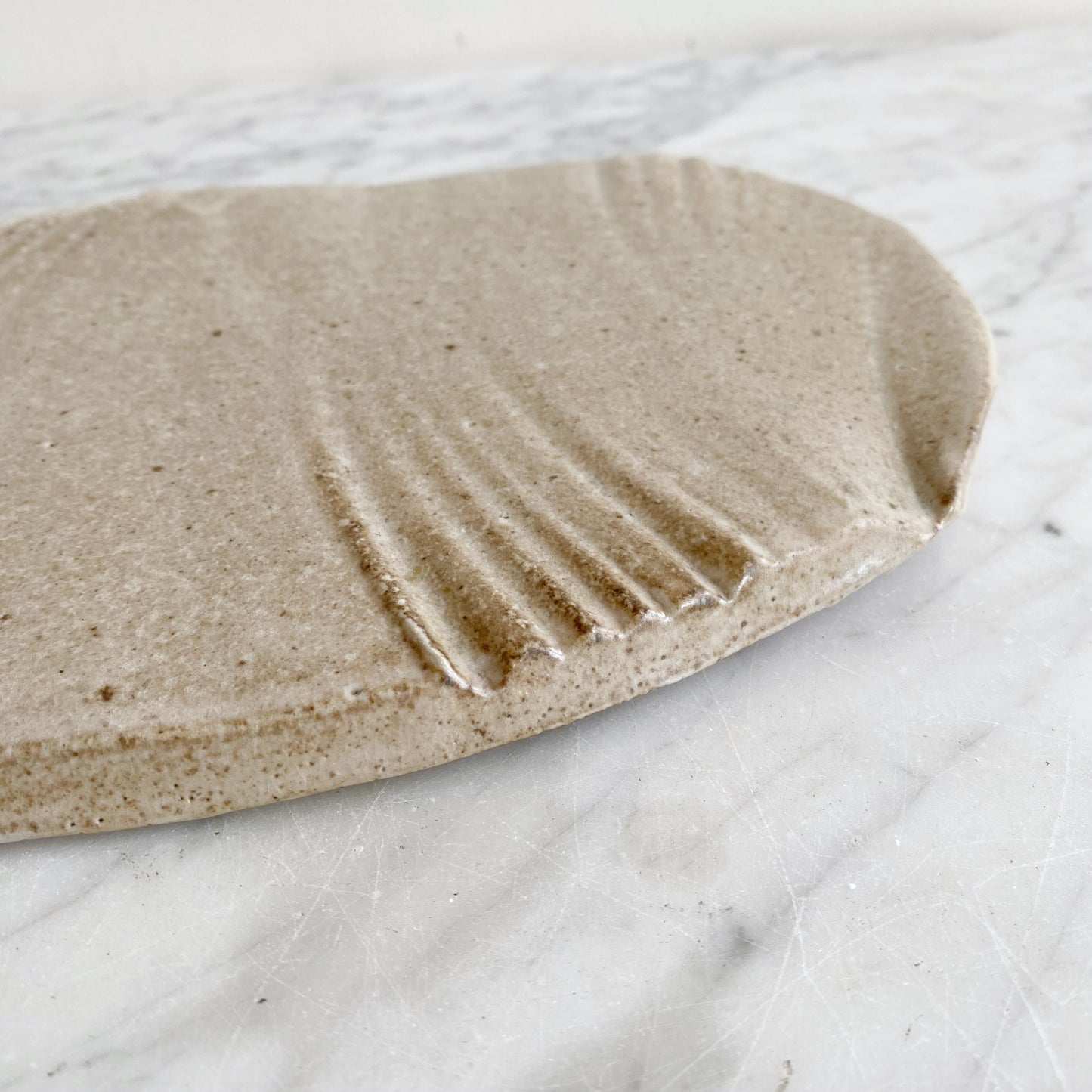 Found Stoneware "Slab" Tray