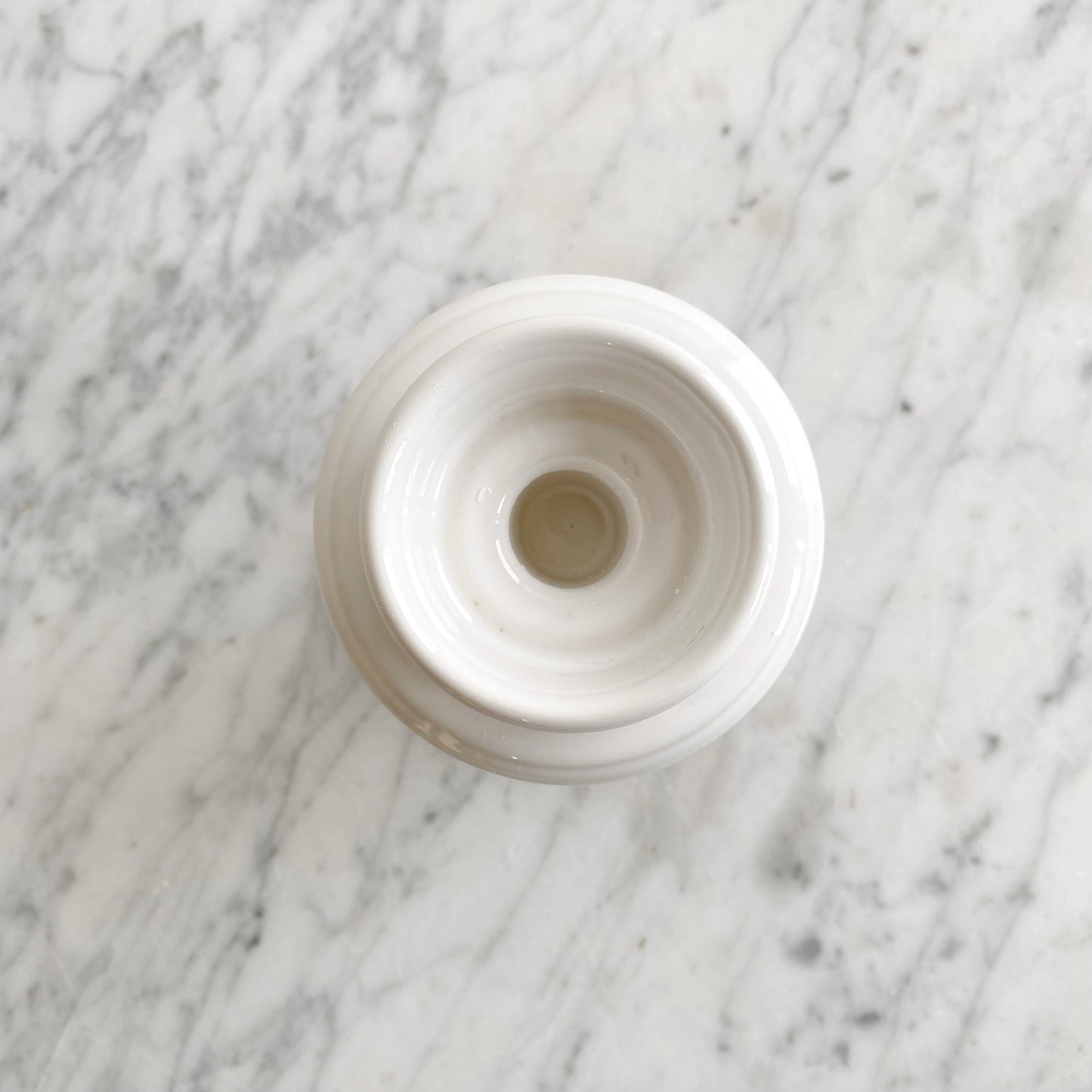Simple White Ceramic "Scandi" Candle Holder