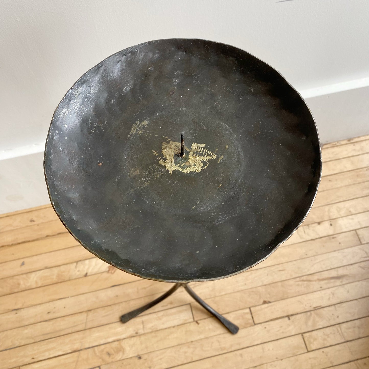 XXL Found Iron Candle Stand, 25"