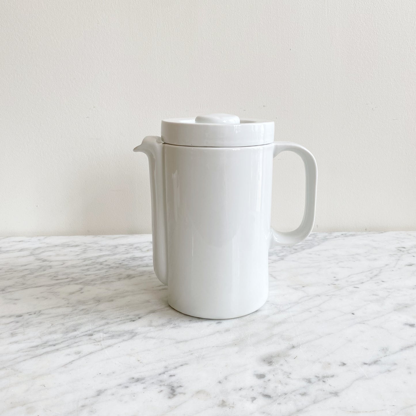 Vintage Minimalist Modern Porcelain Pitcher