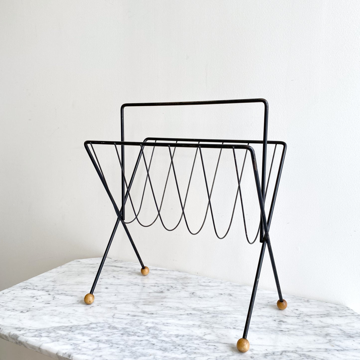 Vintage MCM Atomic Magazine Holder