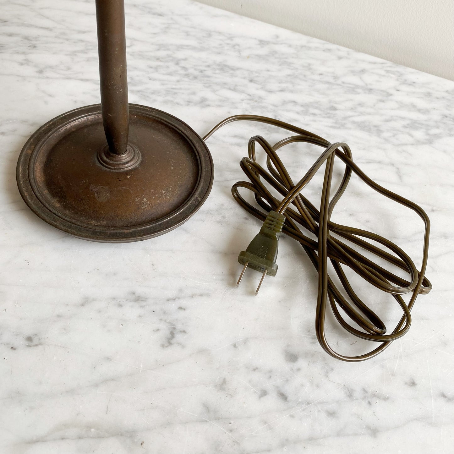 Antique Cast Bronze Table Lamp