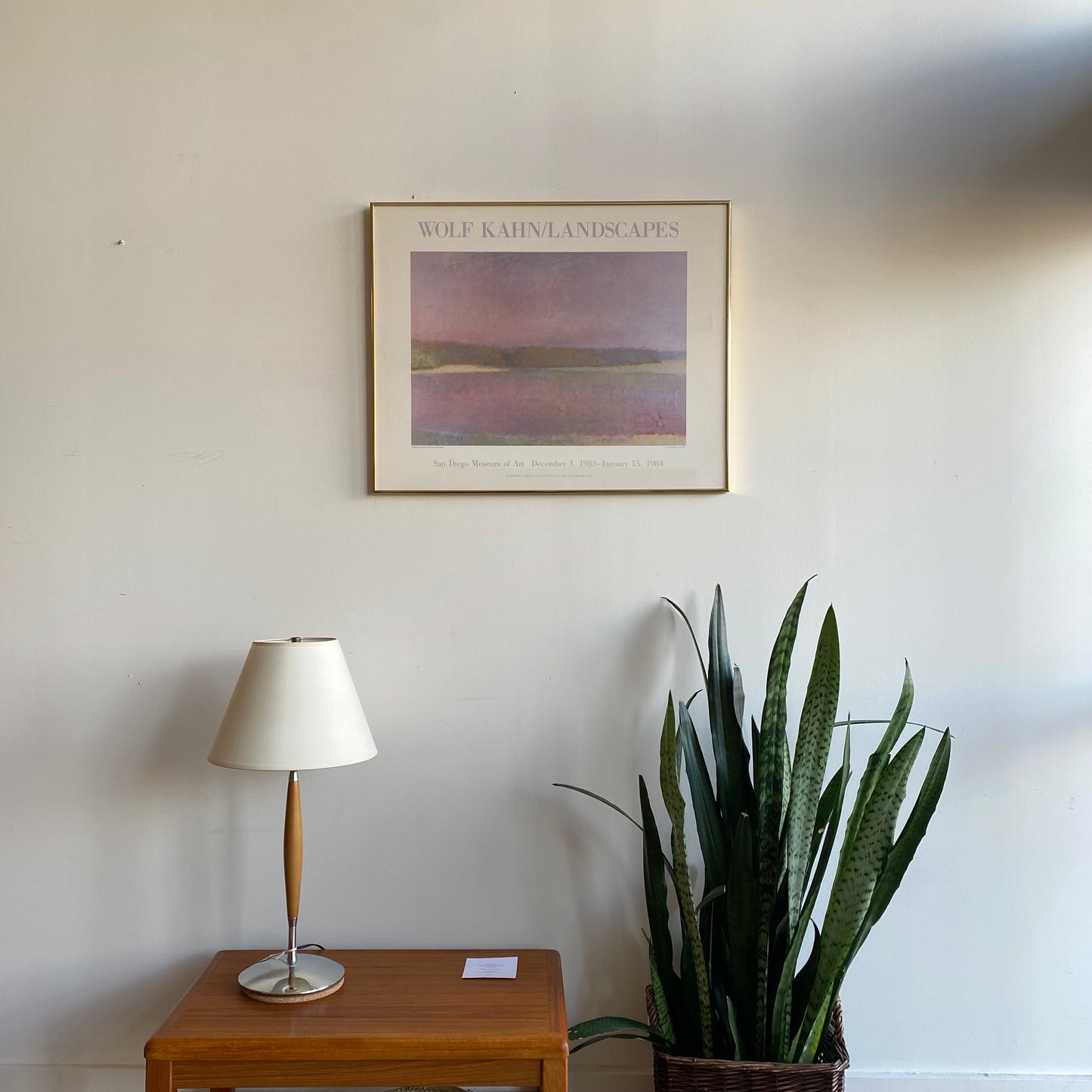 Vintage Framed Wolf Kahn Exhibition Poster (1983)