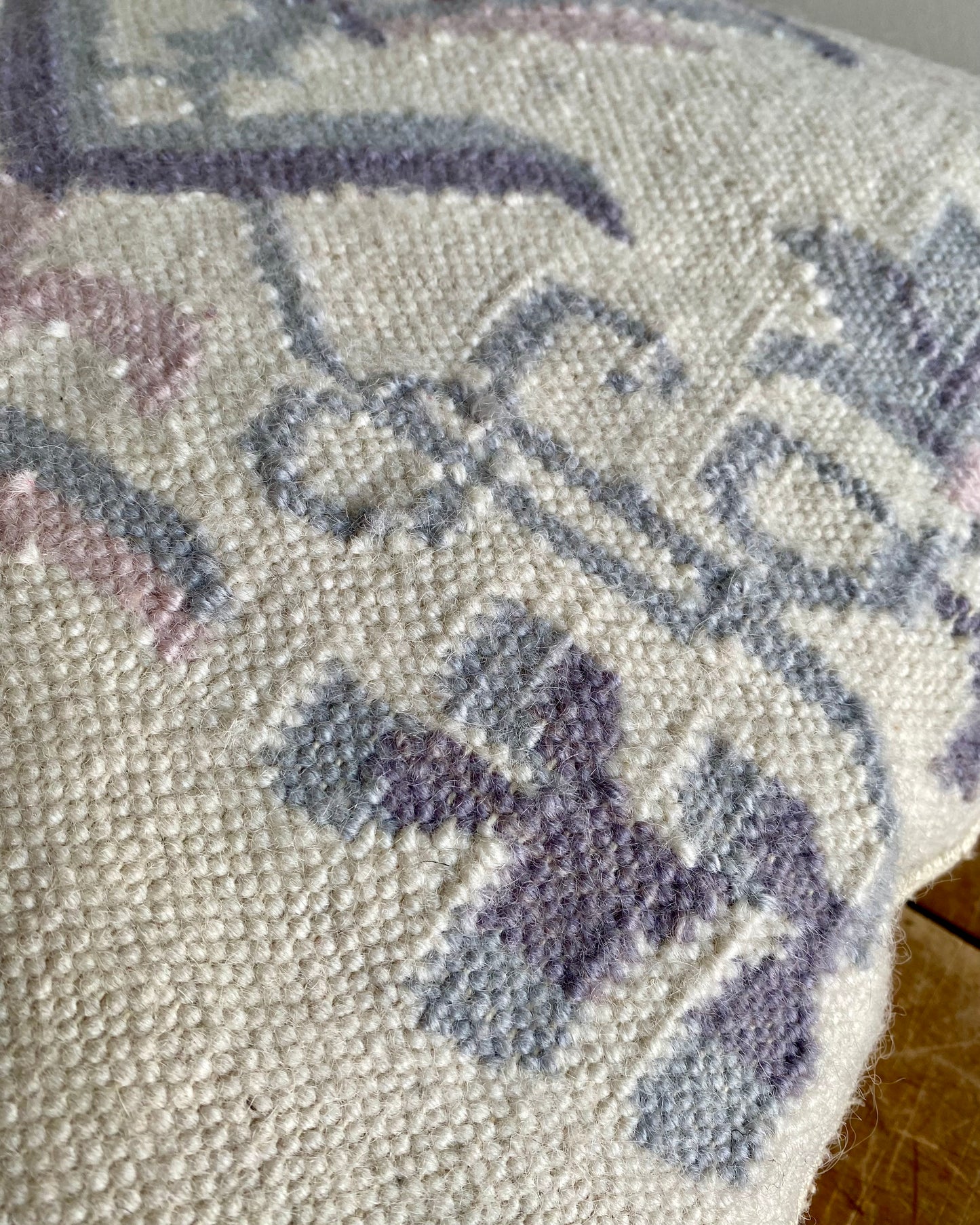 Vintage Handwoven Accent Pillow
