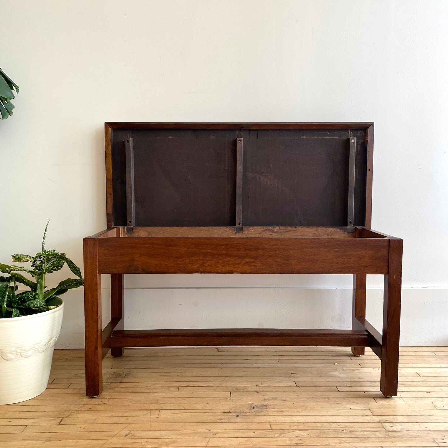 Vintage Solid Wood Flip-top Bench