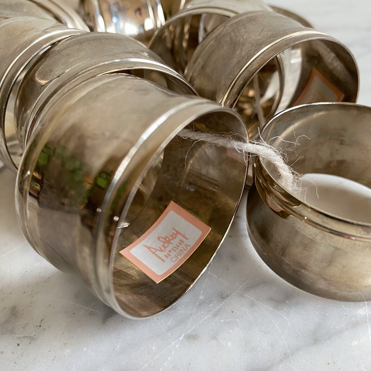 S/10 (+ bonus) Vintage Silver Napkin Rings
