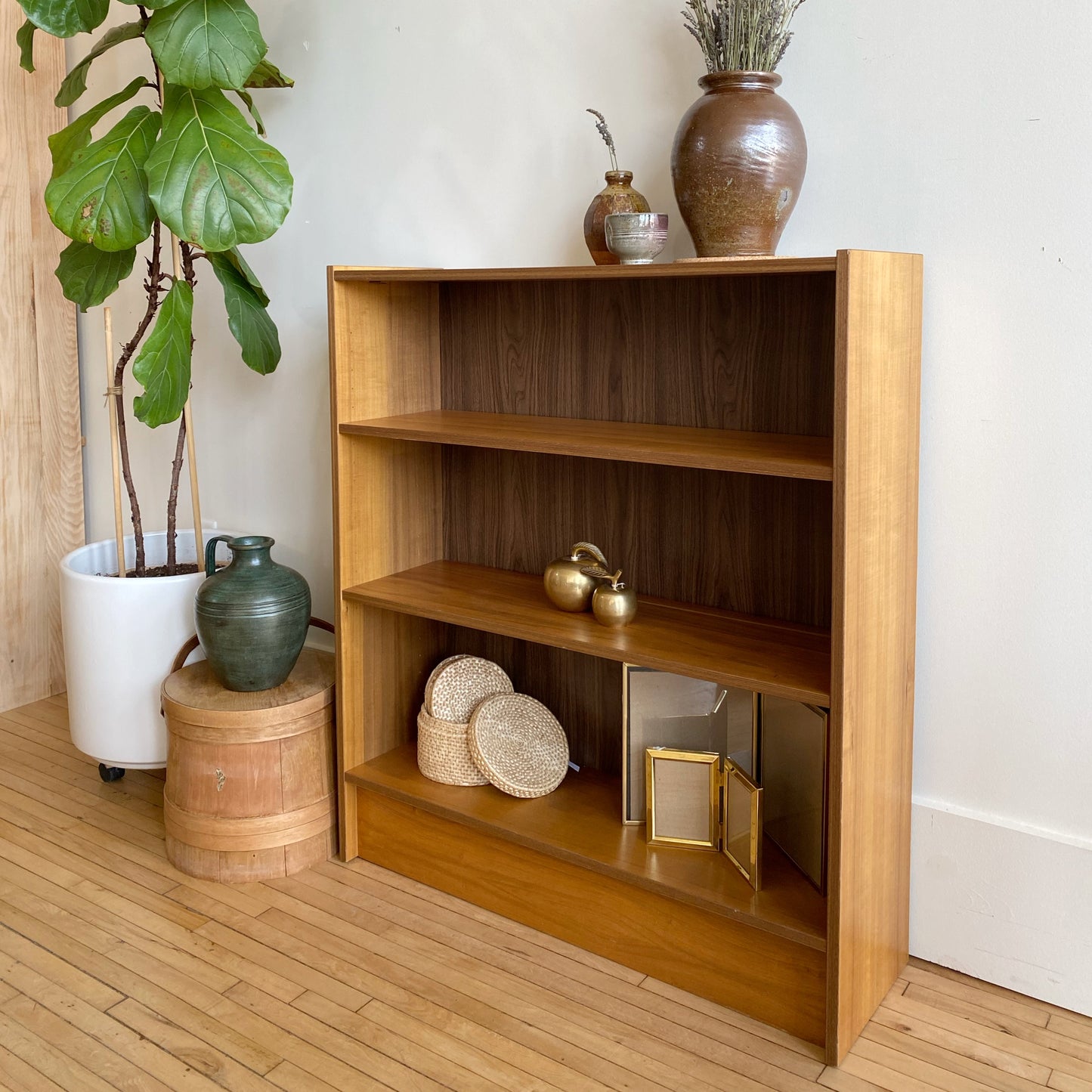 Vintage Wood Bookcase