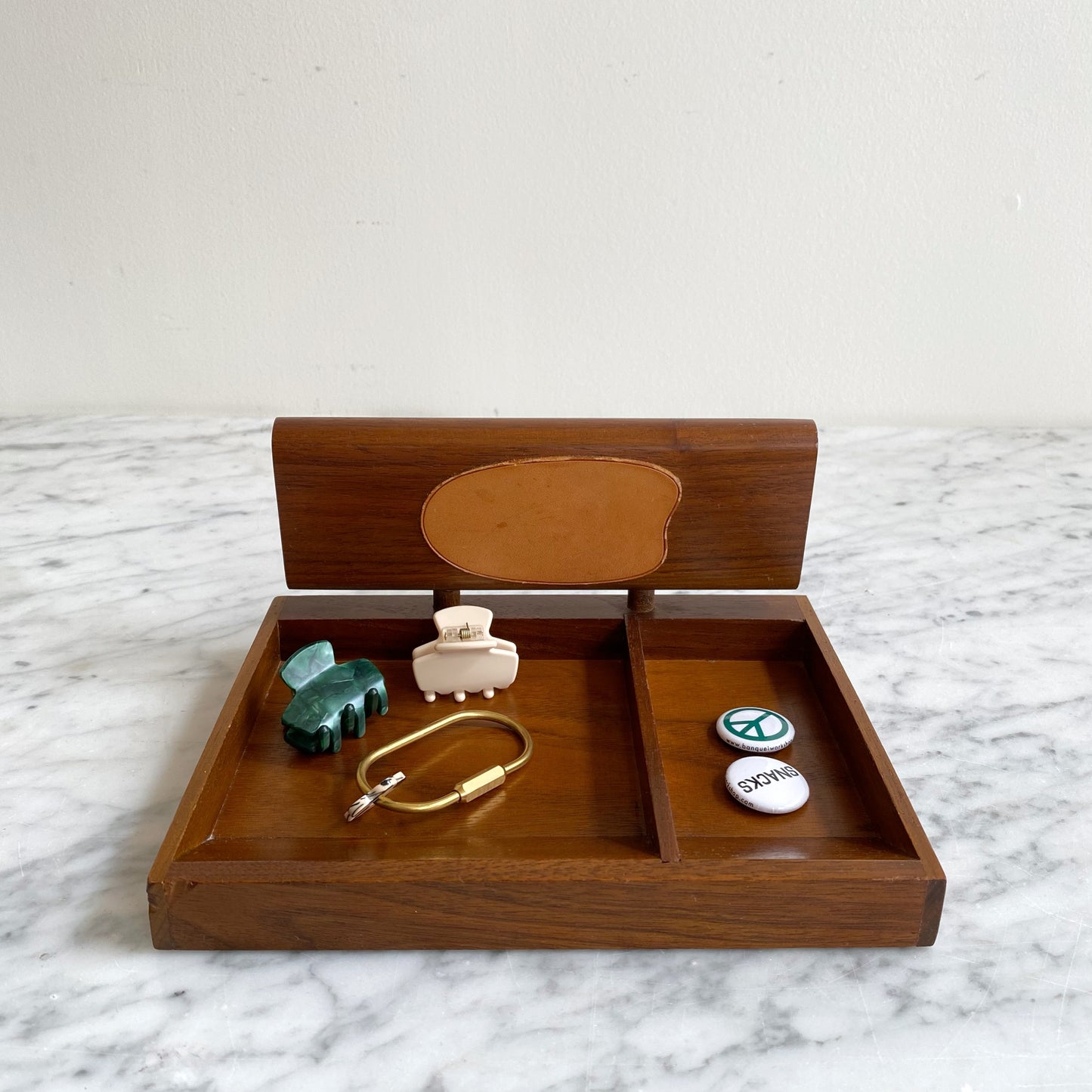 Vintage Wooden Dresser Organizer / Tray