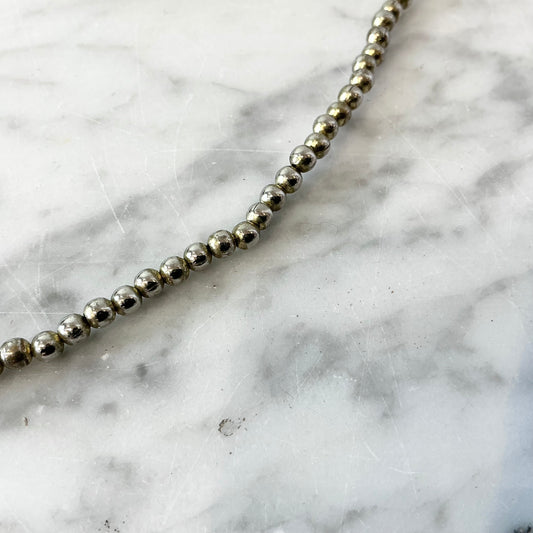 Vintage Silver Beaded Necklace