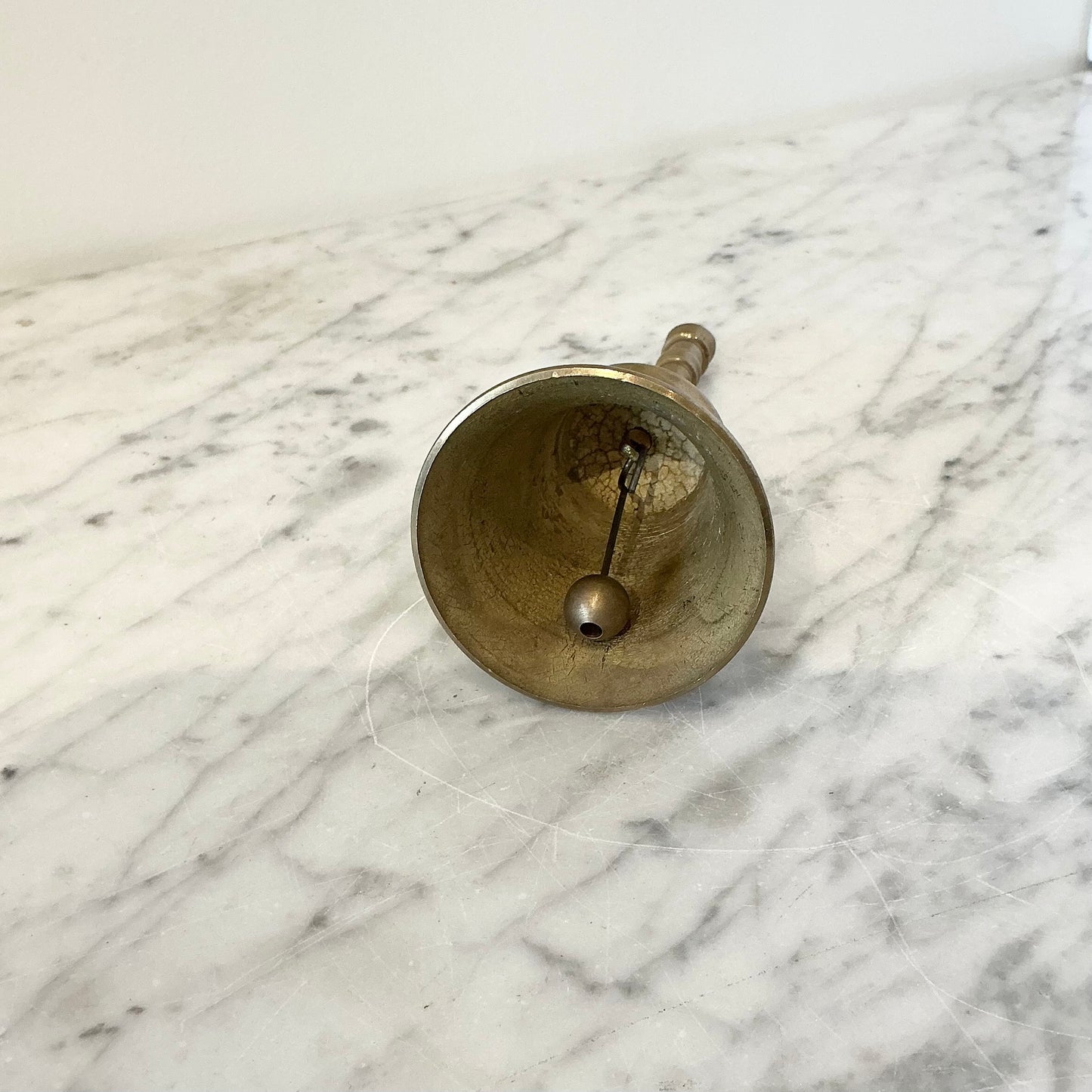 Vintage Brass Bell with Handle