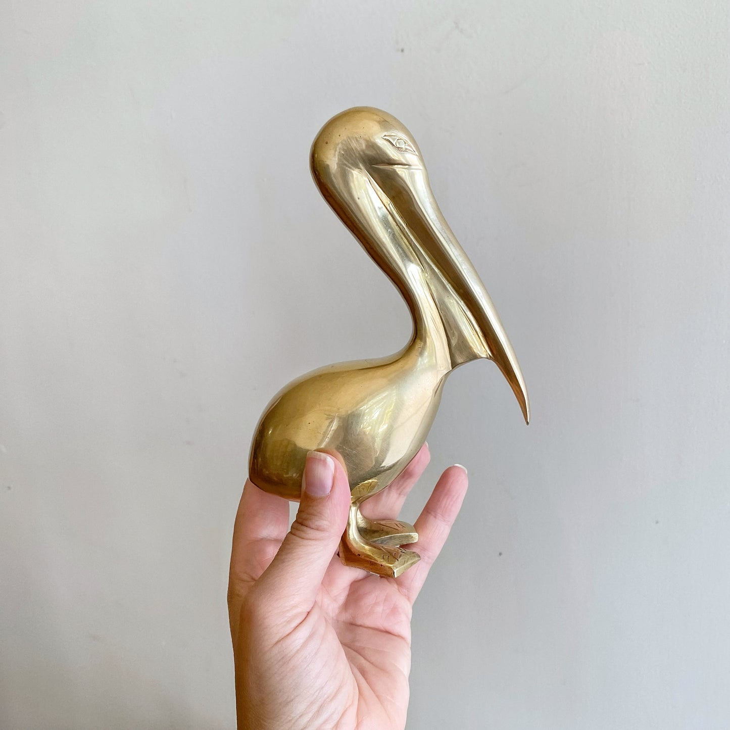 Vintage Brass Pelican, 7" (NAUTICAL COLLECTION)