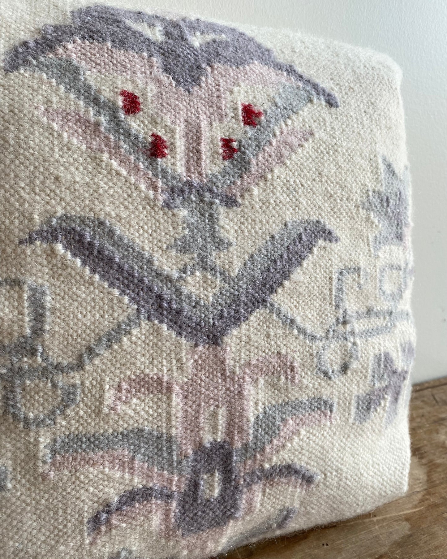Vintage Handwoven Accent Pillow