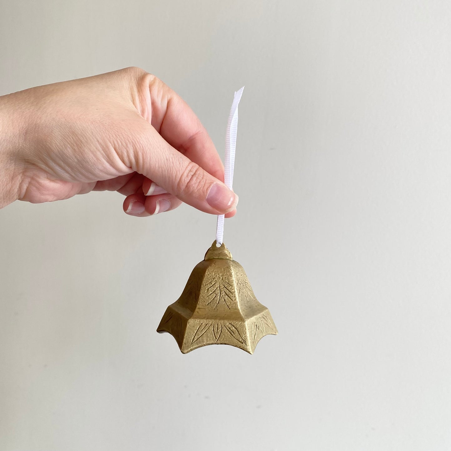 Vintage Etched Brass "Bell"