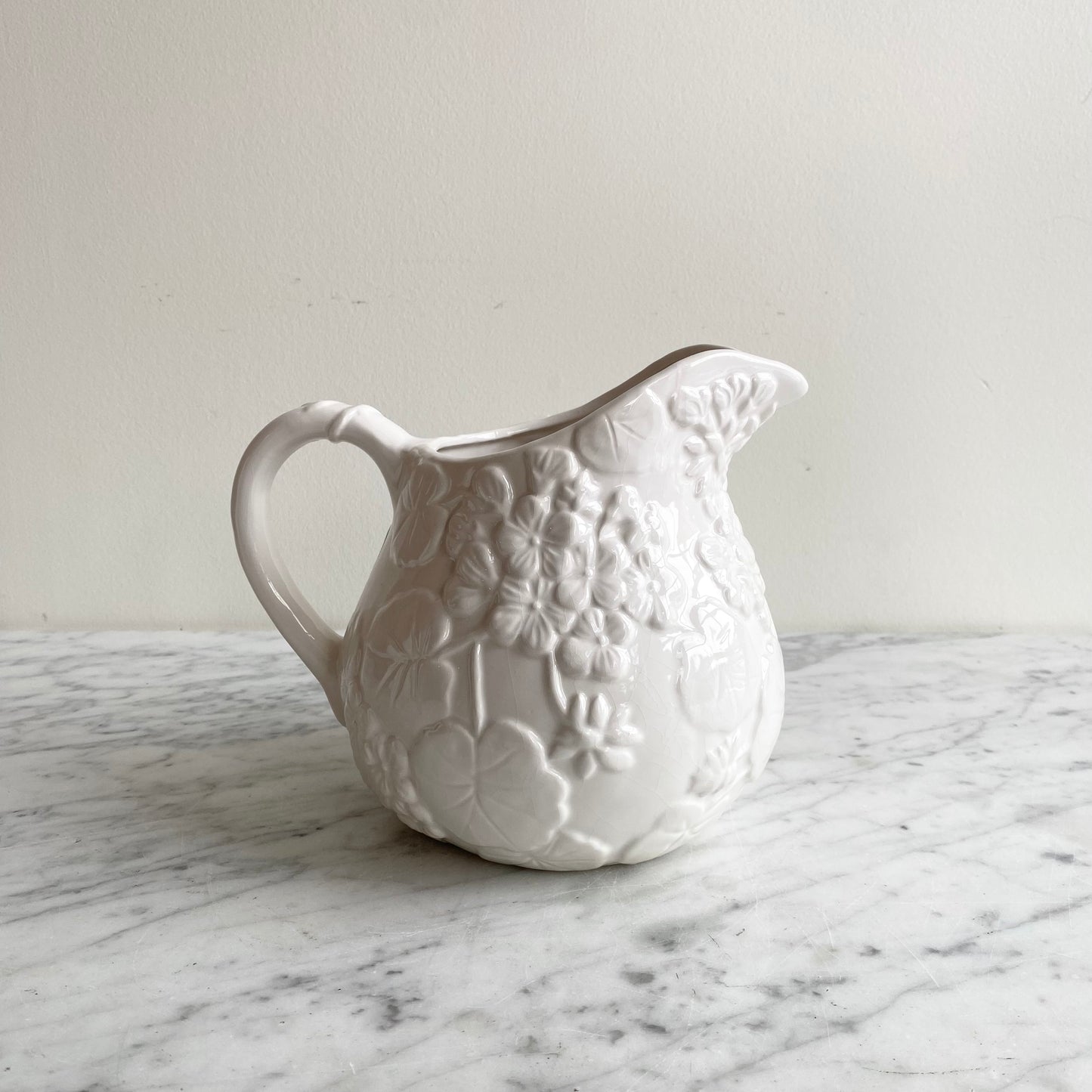 Vintage Ceramic Floral Pitcher