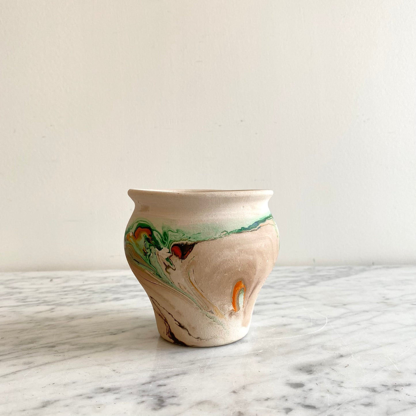 Vintage Nemadji Pottery Vase, 4"