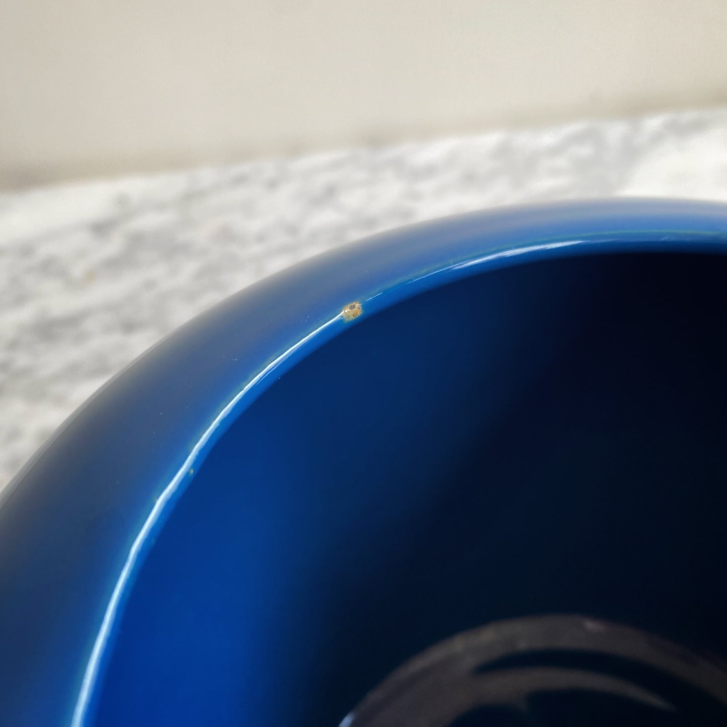 Vintage Blue Ceramic Planter, Italy