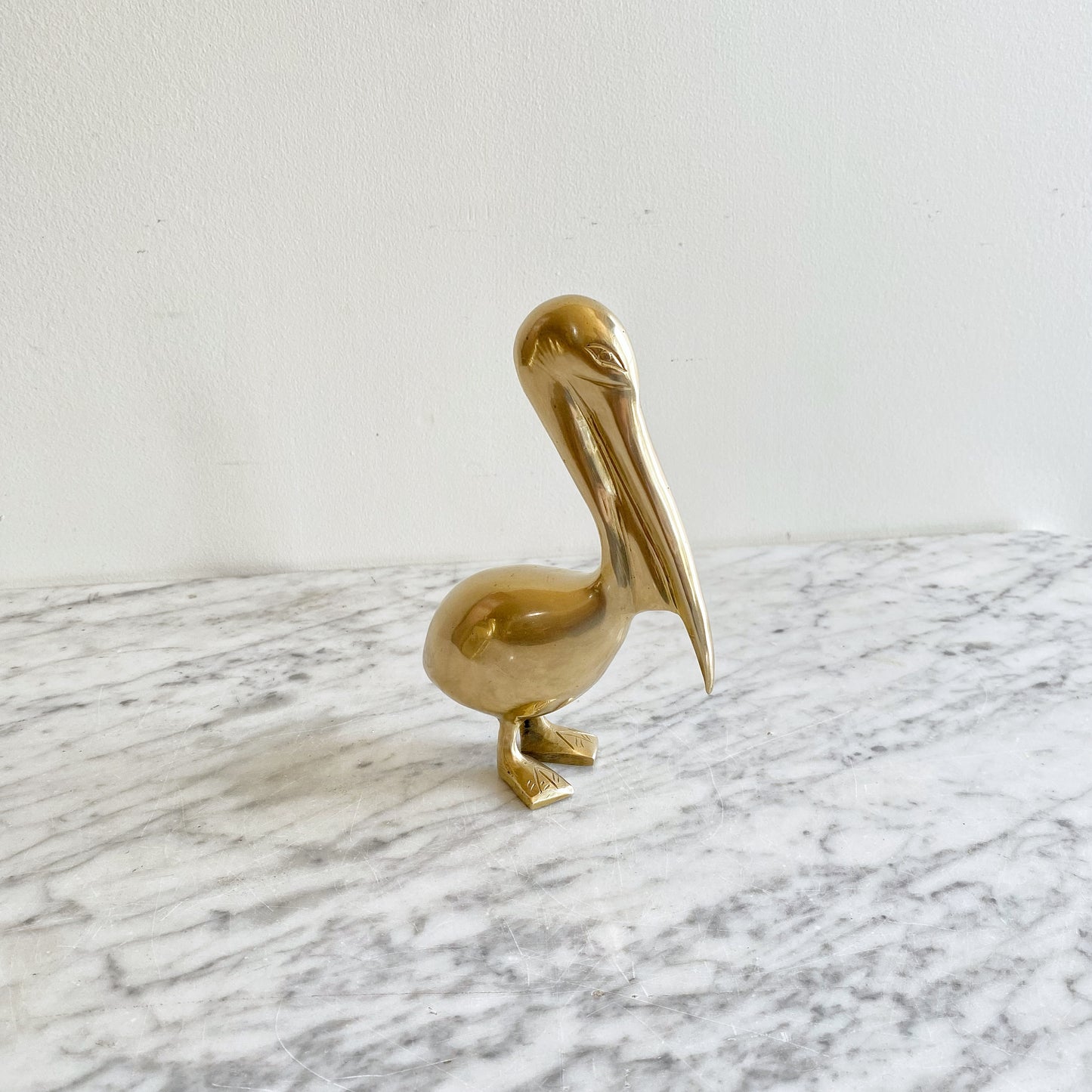 Vintage Brass Pelican, 7" (NAUTICAL COLLECTION)