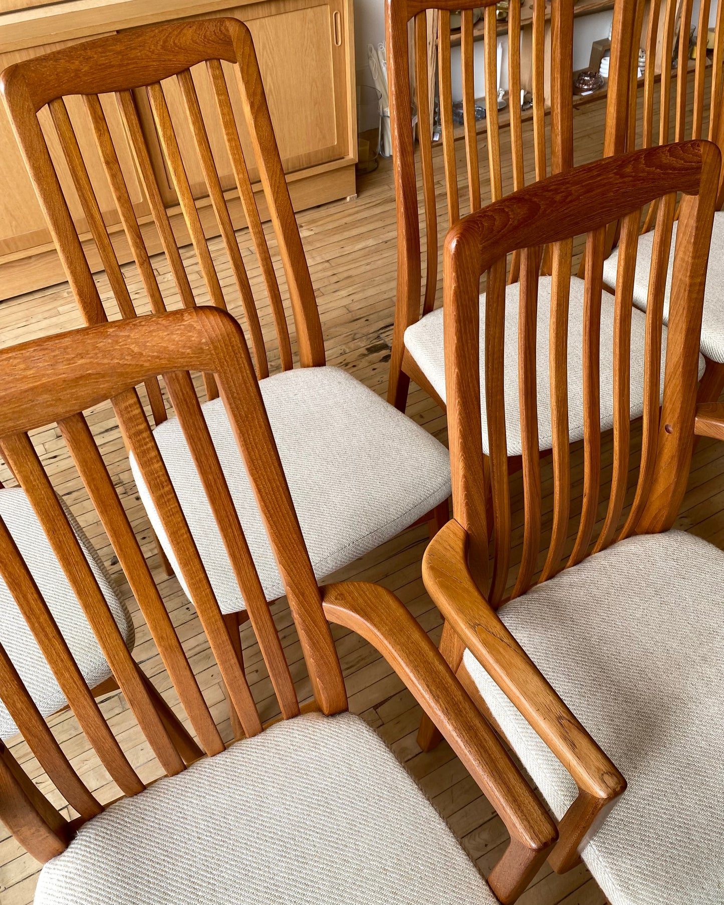 PENDING: S/6 Vintage Teak Dining Chairs by Benny Lindén Design