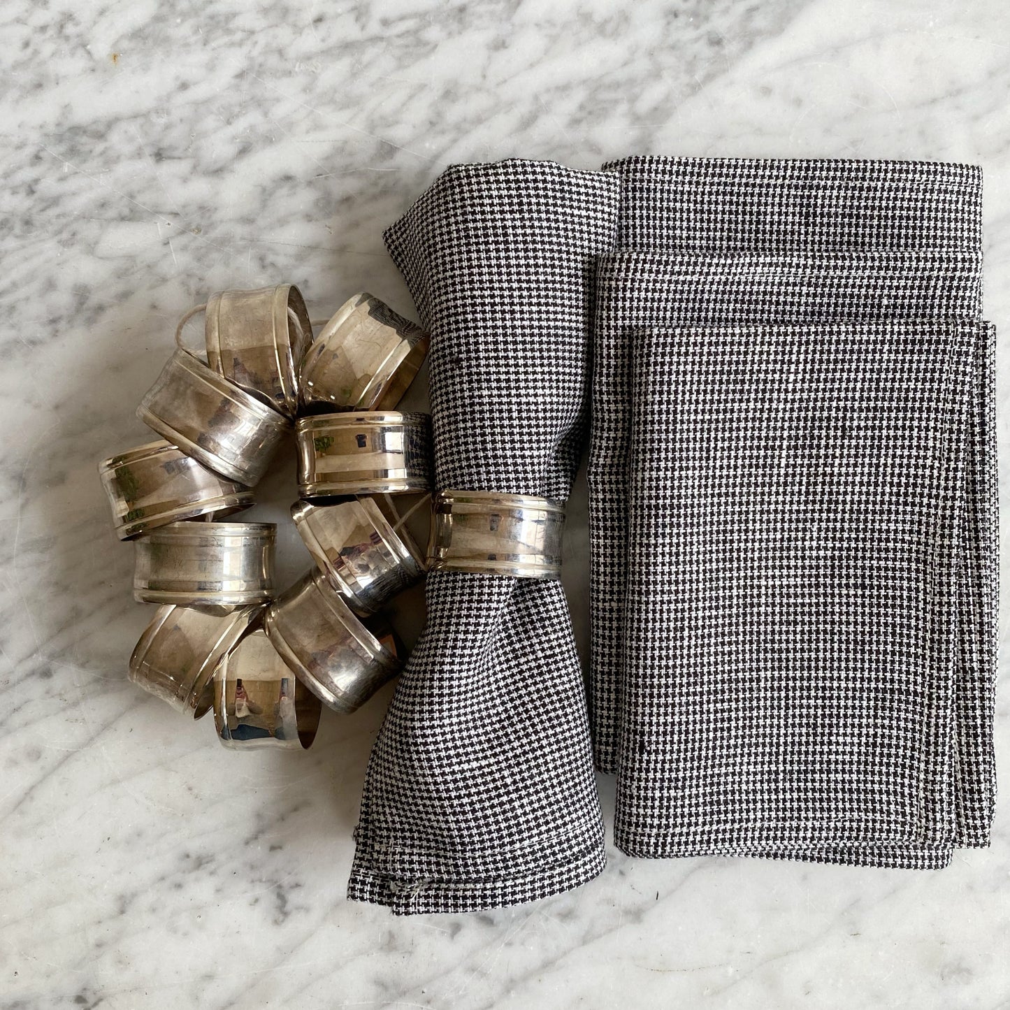 S/10 (+ bonus) Vintage Silver Napkin Rings