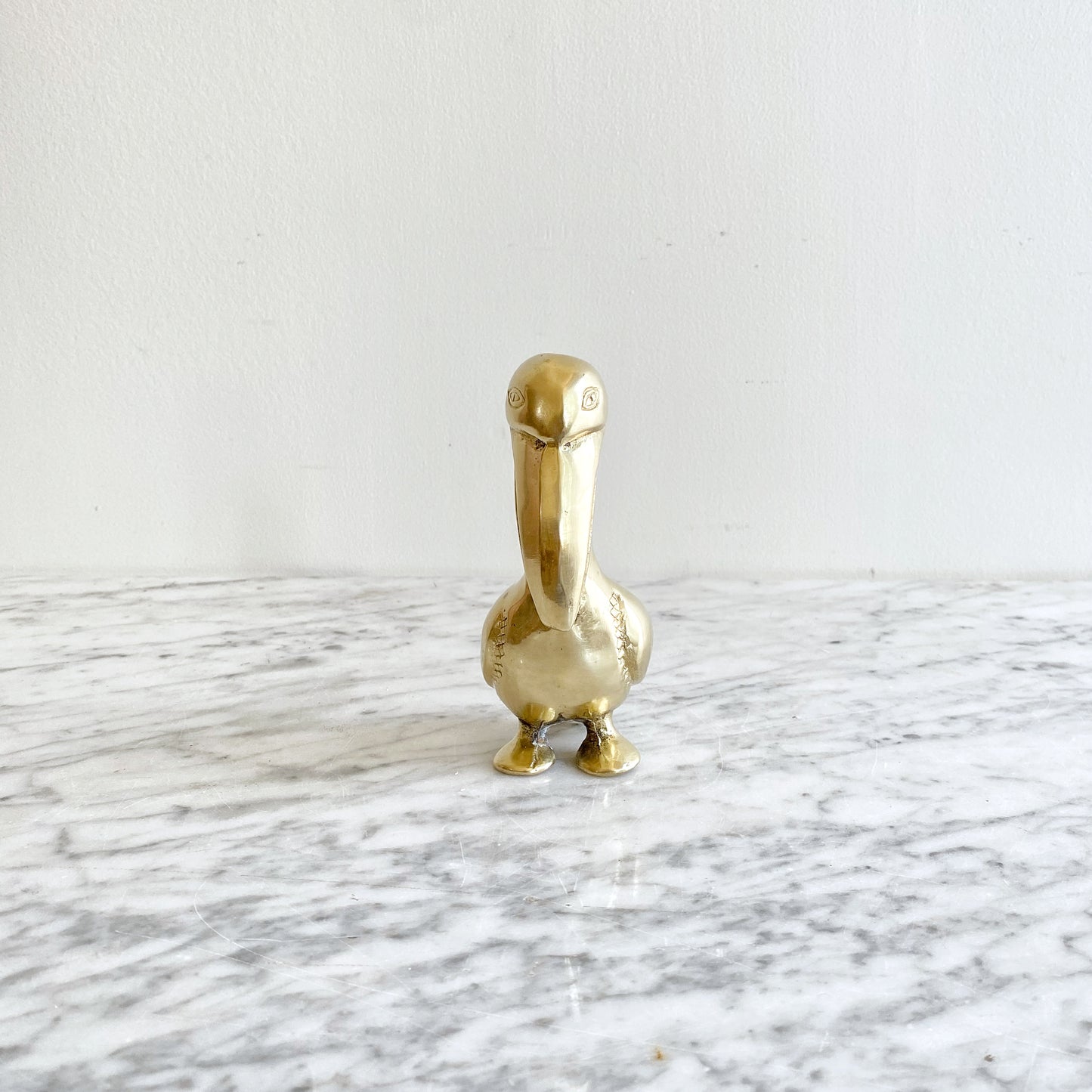 Vintage Brass Pelican, 5.5" (NAUTICAL COLLECTION)
