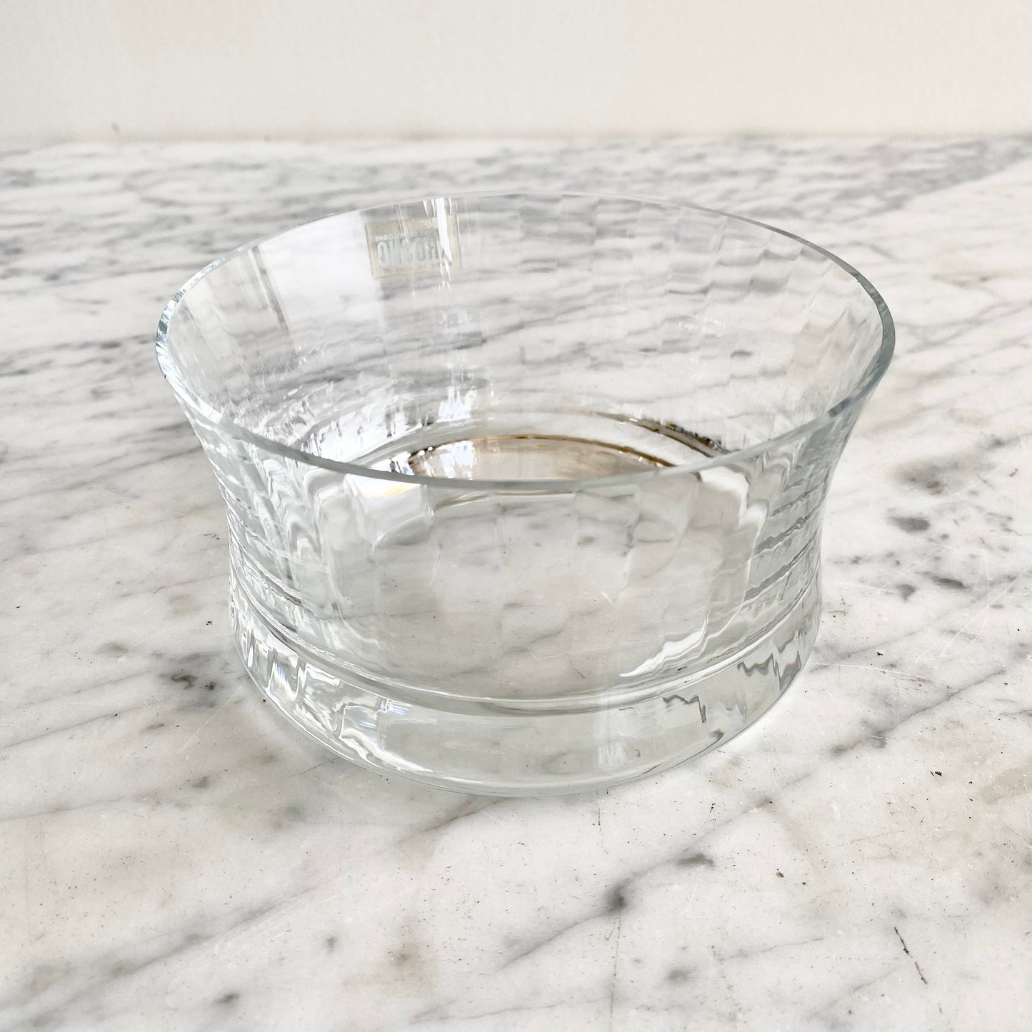Vintage Ripple Glass Bowl, Poland