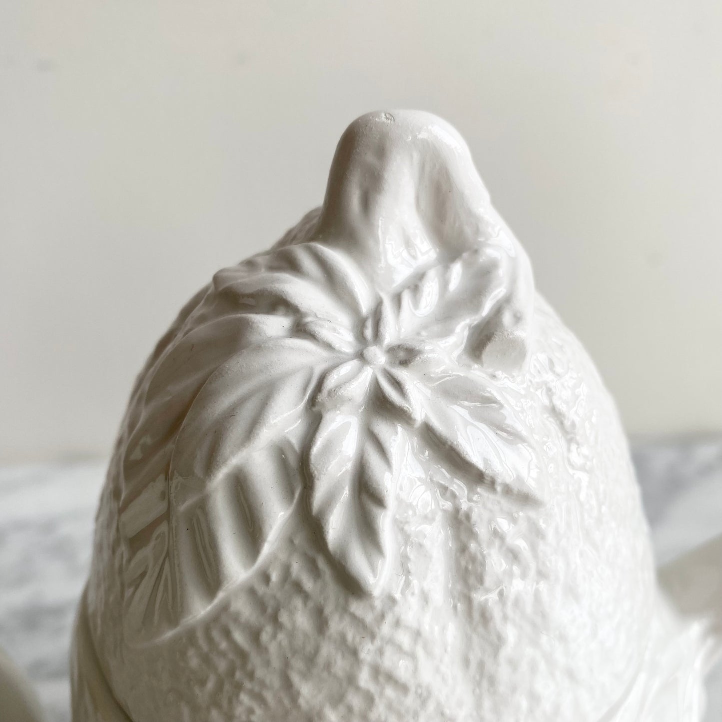 Vintage White Ceramic “Lemon” Teapot