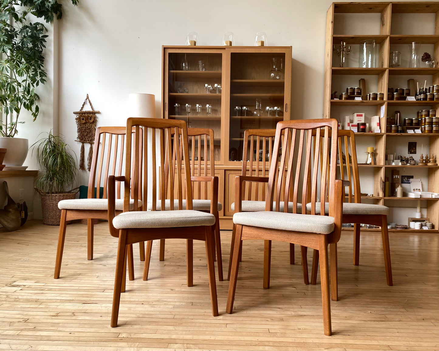 PENDING: S/6 Vintage Teak Dining Chairs by Benny Lindén Design