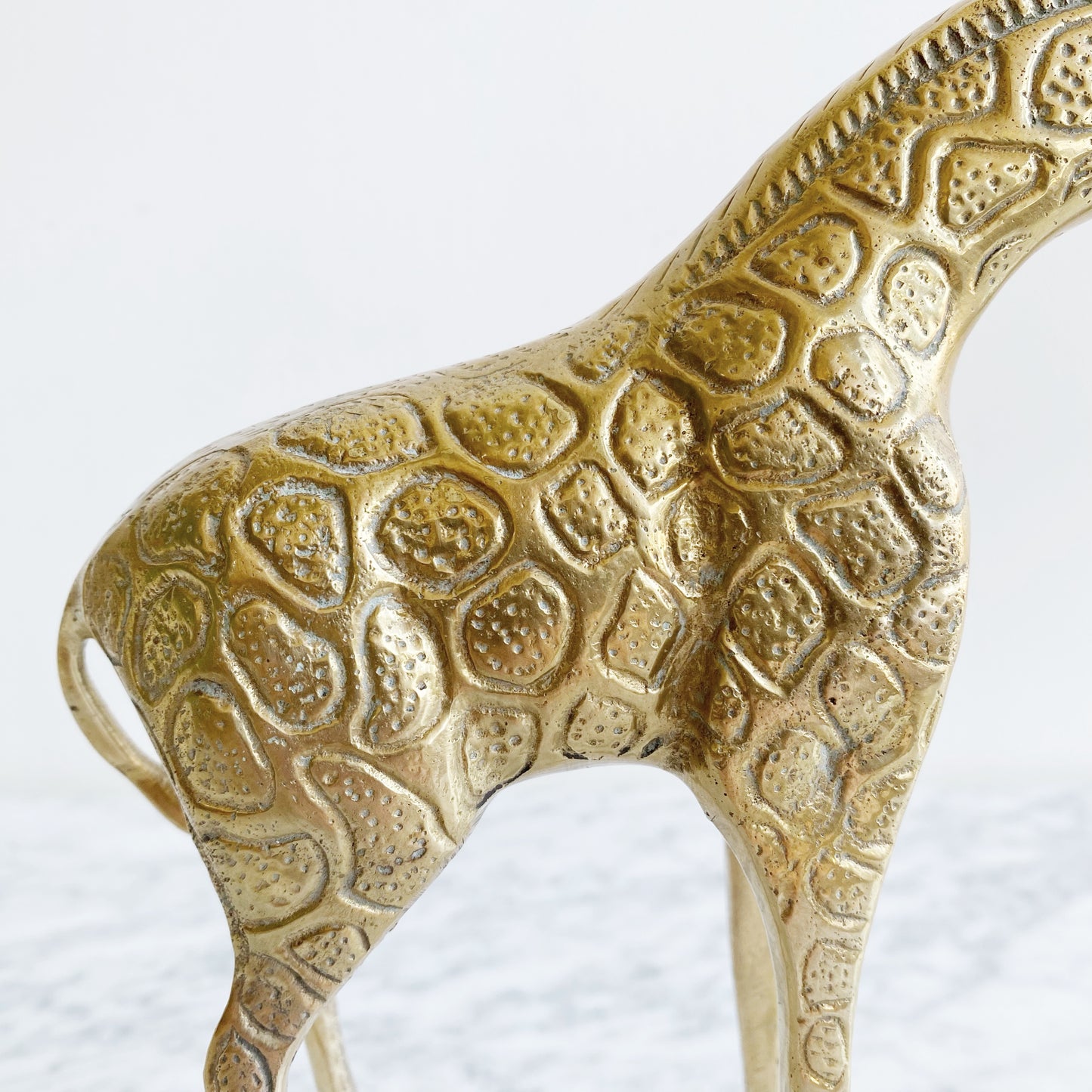 Vintage Brass Giraffe, 8.5”