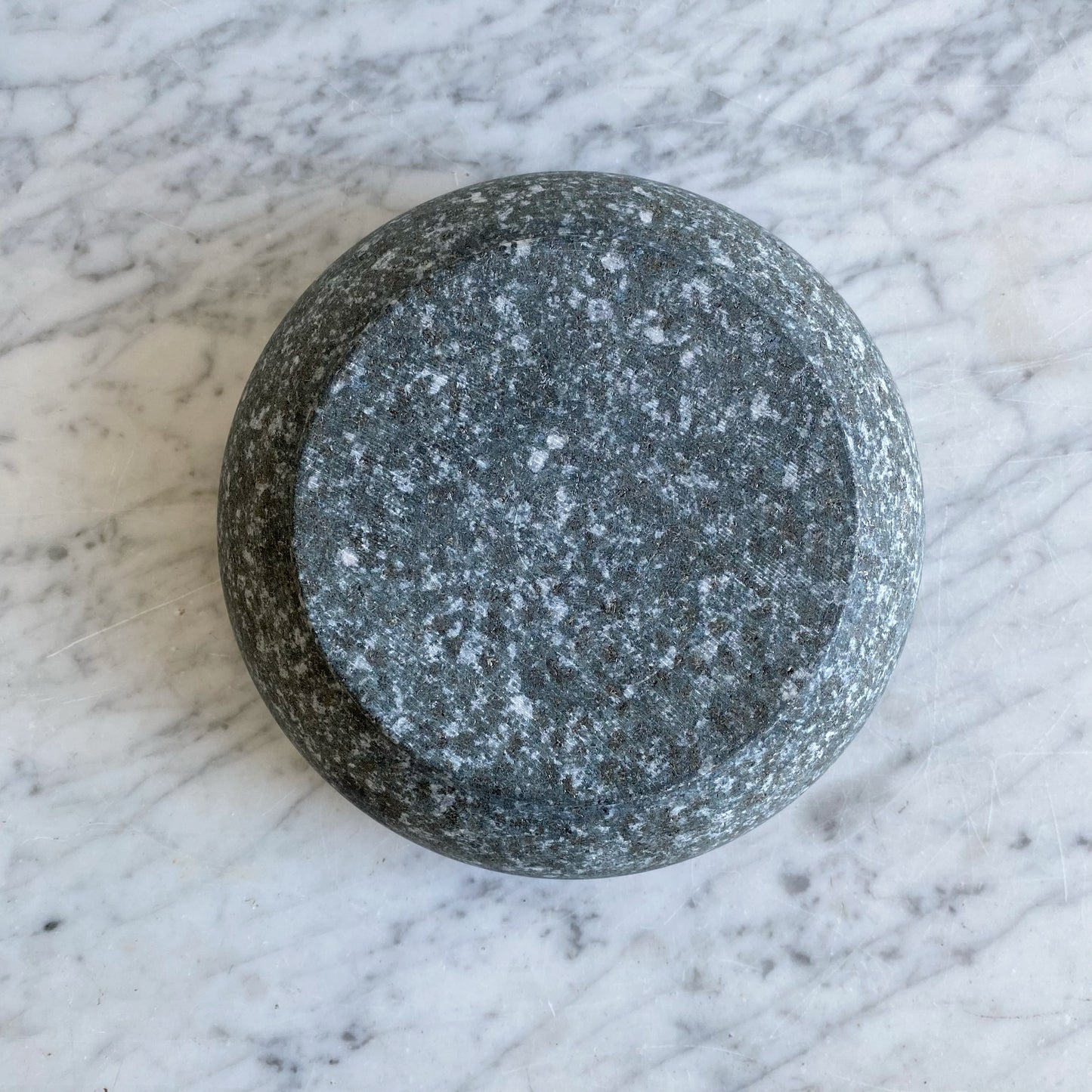 Large Turned Stone Bowl, 8”
