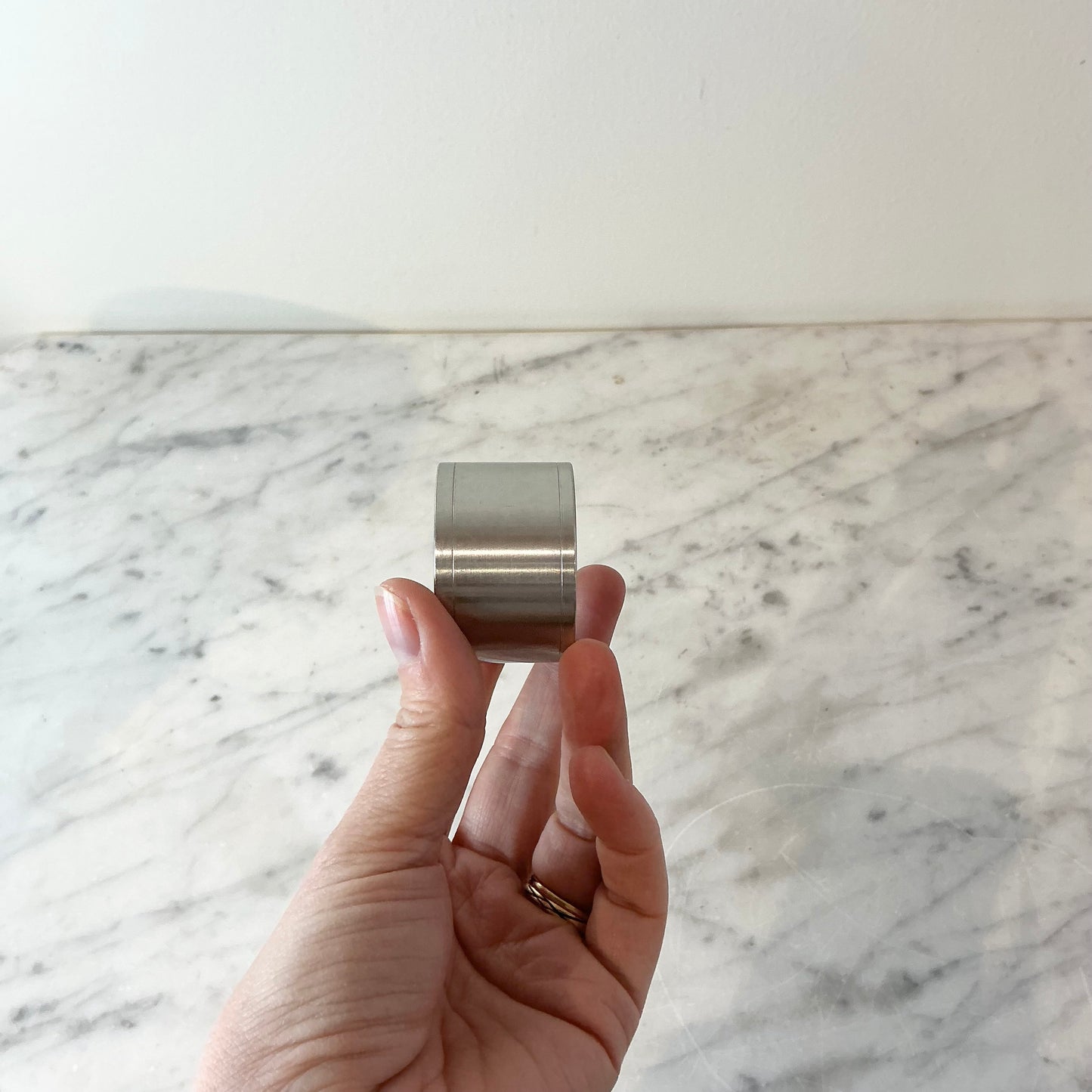 Set of 4 Vintage Pewter Napkin Rings