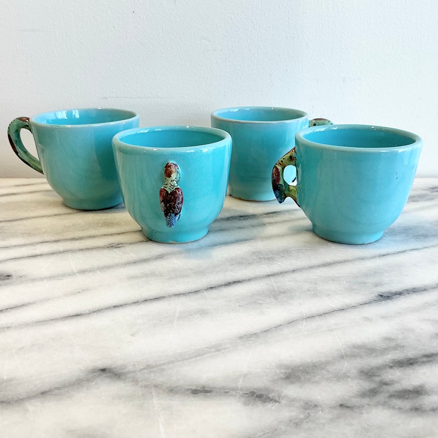 S/4 Vintage Italian “Animal” Espresso Cups