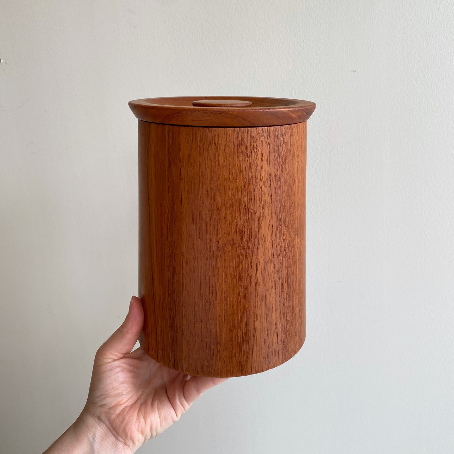 Set of 4 Vintage Mid-Century Teak Kitchen Containers