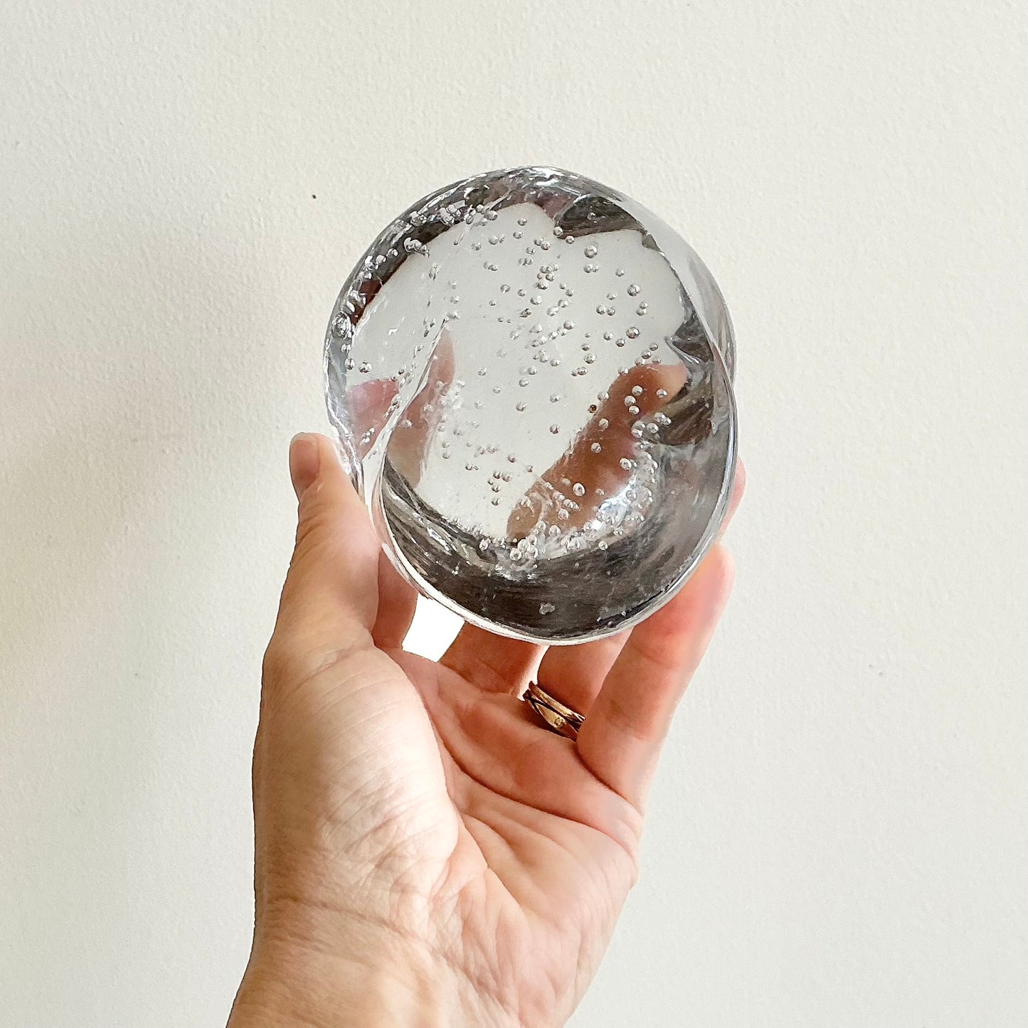Vintage Bubble Glass Shell