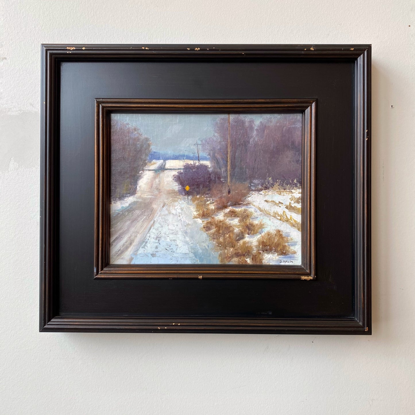 Original Oil Painting by D. MALIN (“May Road")
