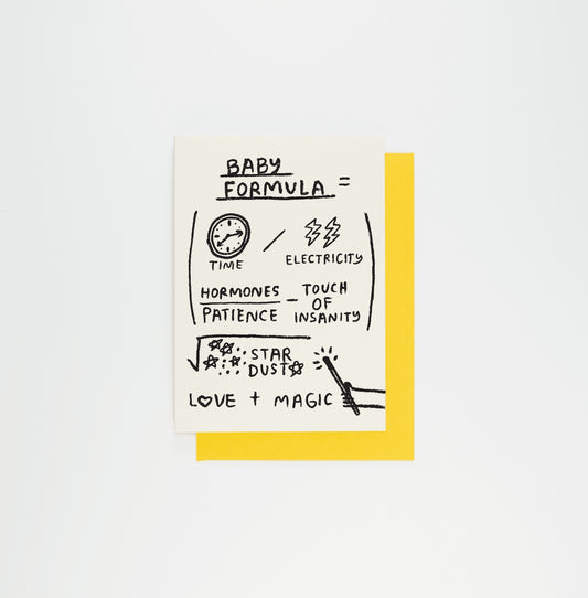 Card: Baby Formula