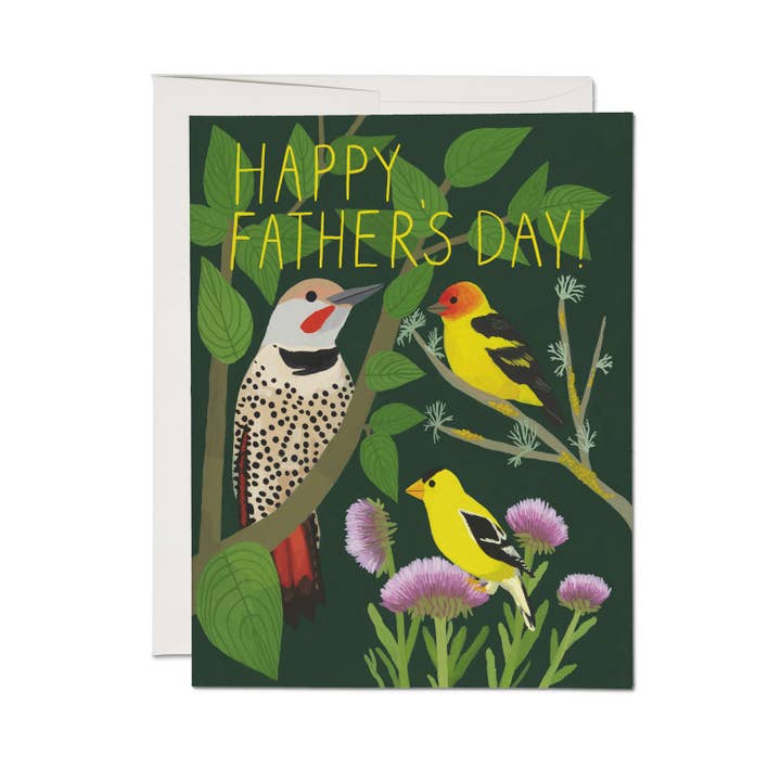 Father's Day : Bird Watching Greeting Card