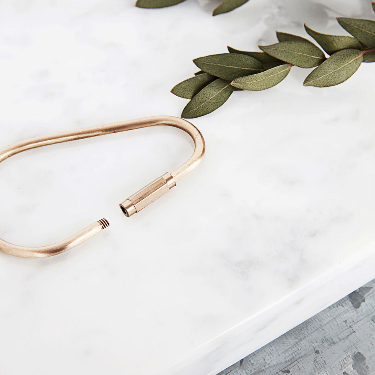 Brass Drop Keyring