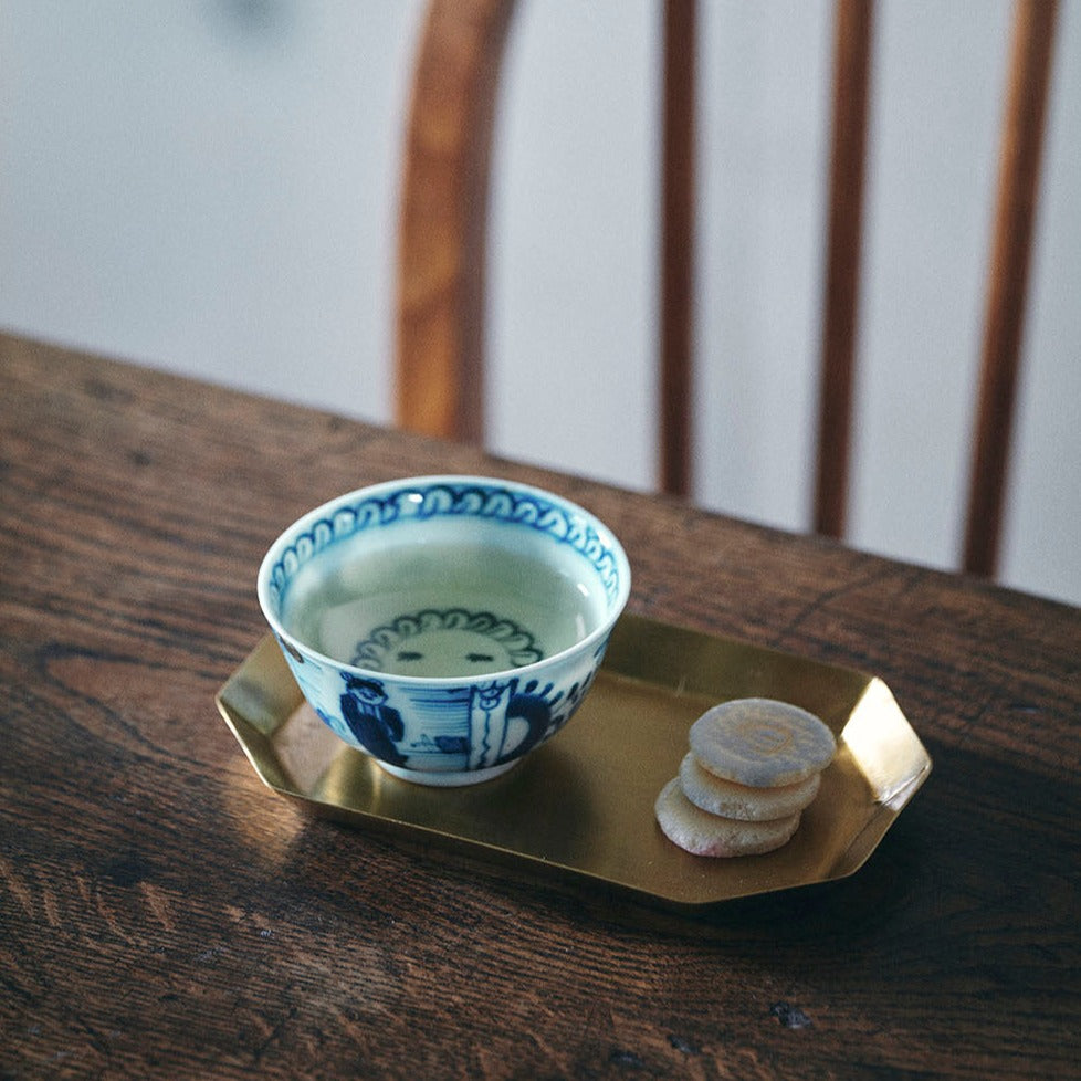 Brass Plate Long Octagonal, Choose Size