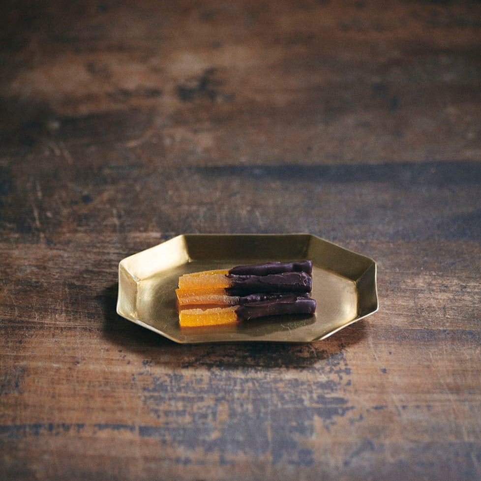 Brass Plate Long Octagonal, Choose Size
