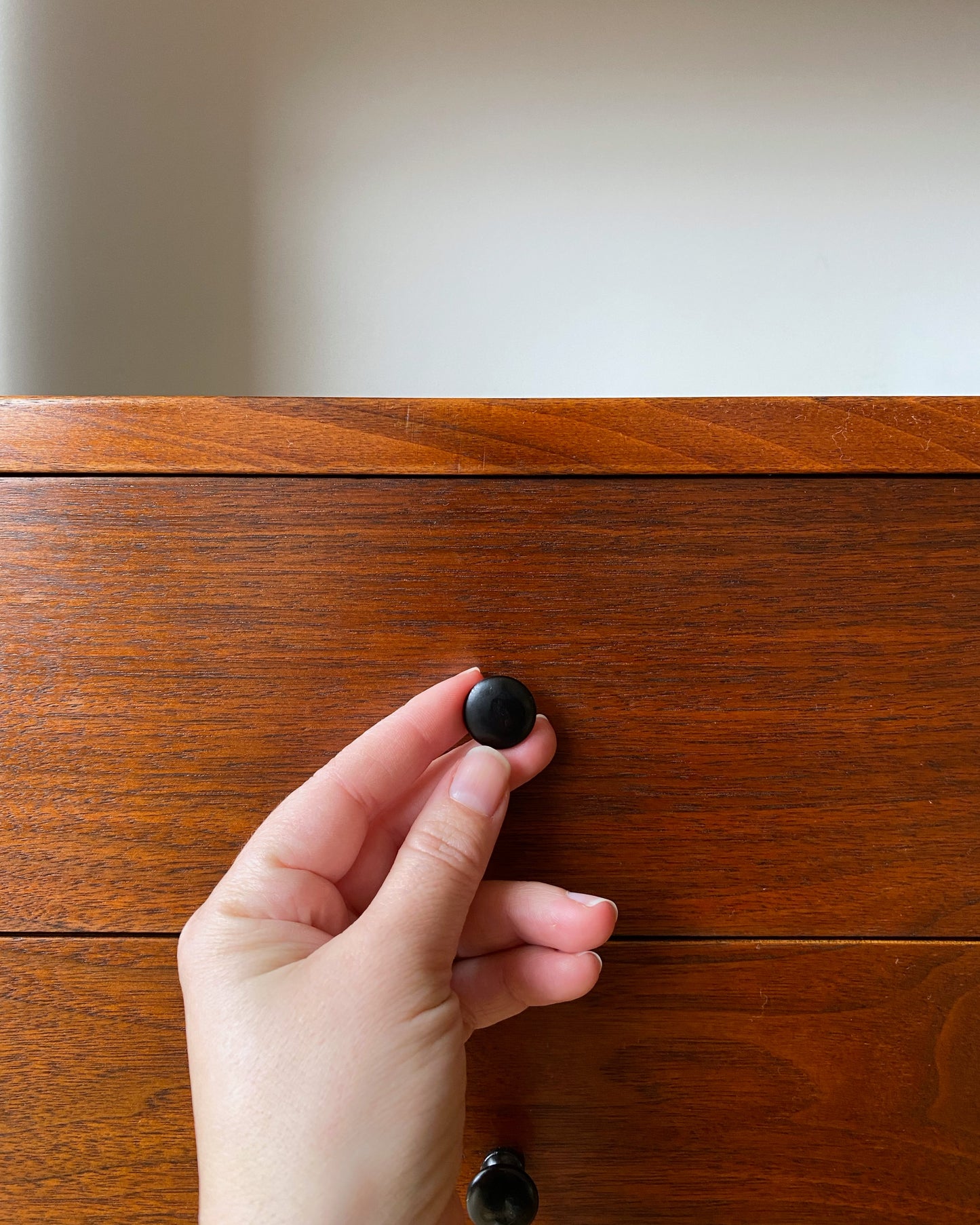 Jack Cartwright for Founders Walnut + Cane Cabinet, circa 1960