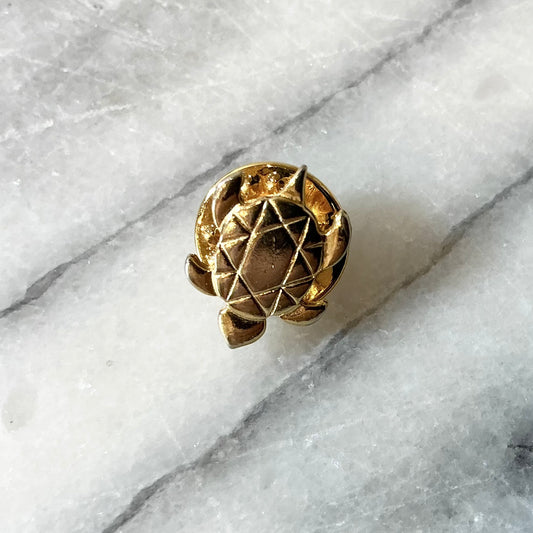 Vintage Golden Sea Turtle Pin